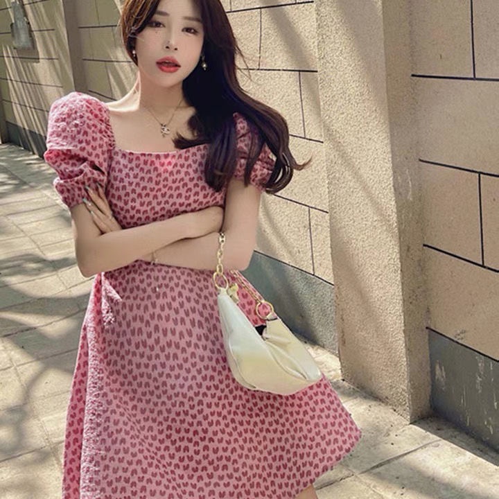 Váy Tay Bồng🌼NaNo Studio🌼 Đầm hồng nữ tính xu hướng thời trang 2021 | BigBuy360 - bigbuy360.vn