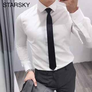 [Freeship- Hàng Đẹp] Áo sơ mi nam cao cấp dài tay  Kiểu Dáng Công Sở Chất Cotton Lụa Mịn