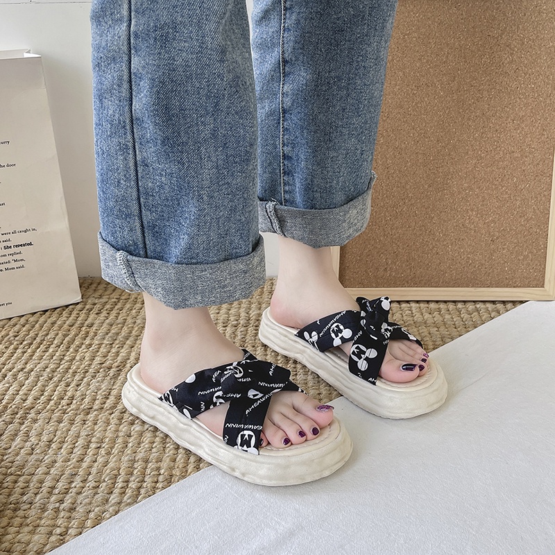 Dép đế IELGY bằng thời trang giản dị cho nữ