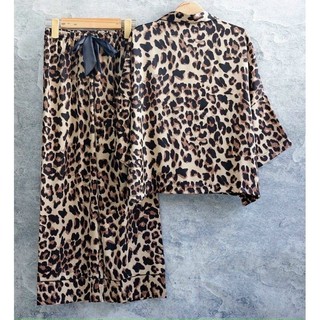 Bộ pijama da beo lụa satin cao cấp quảng châu