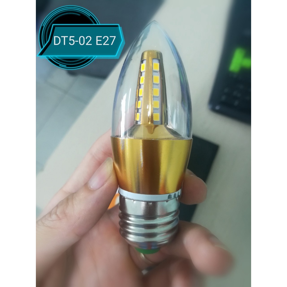 Đèn Tròn Kiểu Nến 5W Đui E27 Chính Hãng ASIA