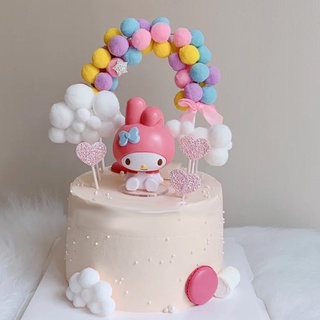 hello kitty sét 3 con trang trí bánh kem