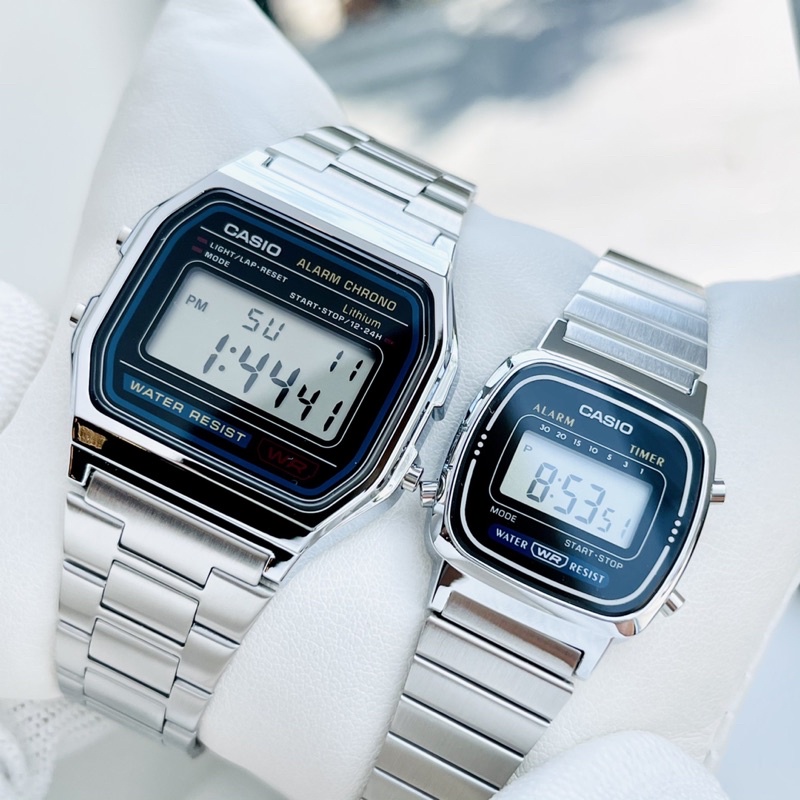 Đồng Hồ Cặp Đôi Nam Nữ CASIO A158WA-1 & LA670WA-1 Giá Rẻ Bảo Hành 1 Năm