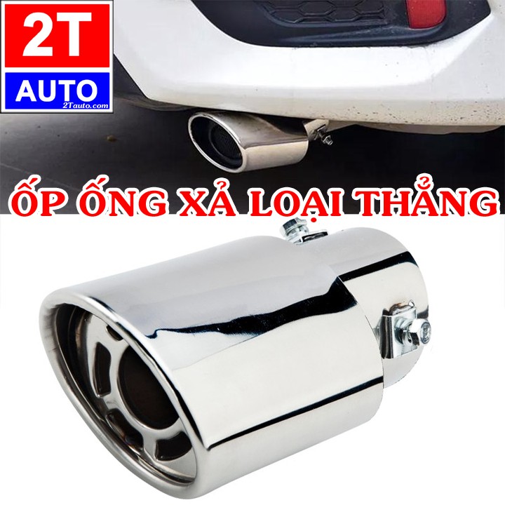 Ốp Trang Trí Ống Xả Ô Tô, Pô Xe Hơi Kiểu Dáng Thể Thao bằng kim loại cao cấp - LOẠI THẲNG:   SKU:ongxathang