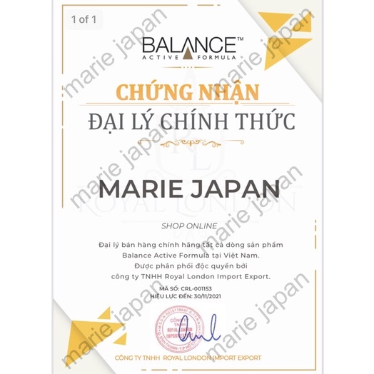 Serum trắng da mờ thâm Balance Active Formula Vitamin C Brightening 30ml