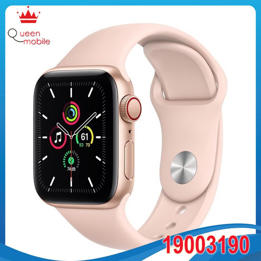 Đồng hồ thông minh Apple Watch SE GPS + Cellular 40mm MYEH2 Gold Aluminium Case with Pink Sand Sport Band