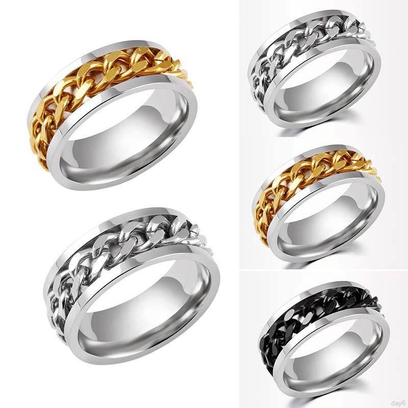 Nhẫn Thép Không Rỉ Mạ Vàng 18K