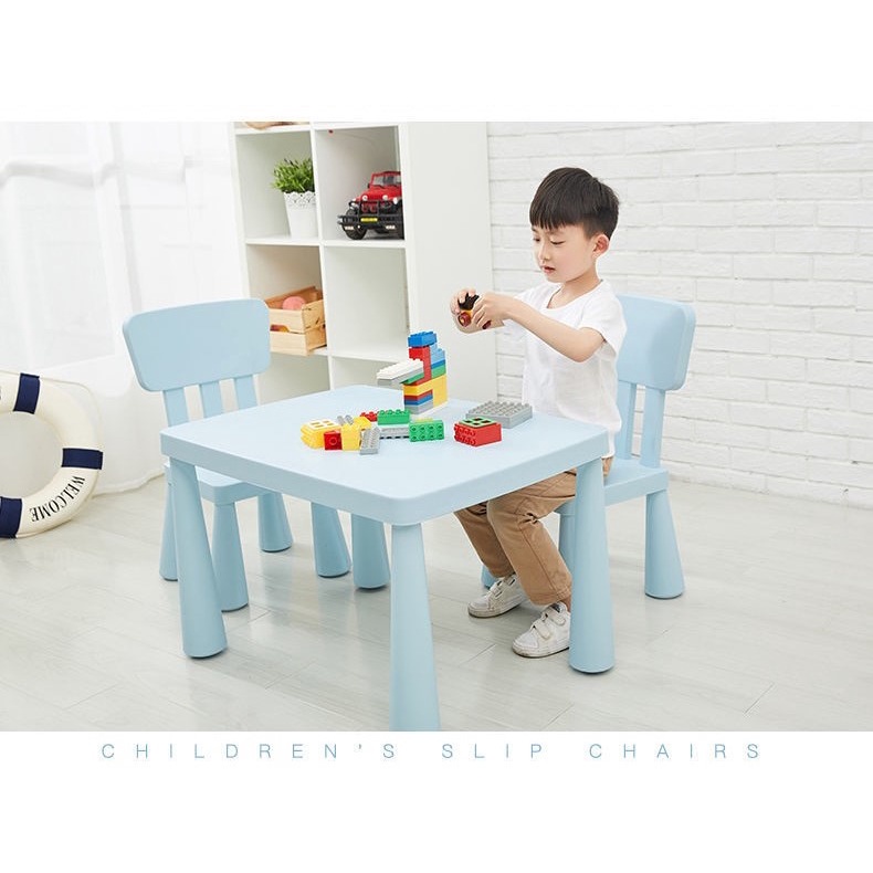 Bộ bàn ghế trẻ em, mẫu giáo cao cấp phù hợp trẻ  2-10 tuổi   phong cách Ikea chất nhựa nguyên sinh
