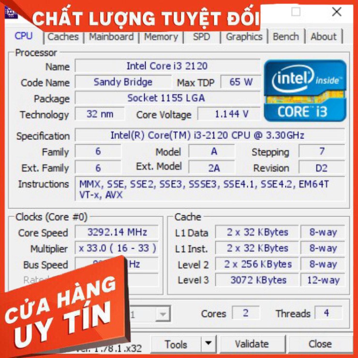 CPU Socket 1155 I3-2120 I5-3470