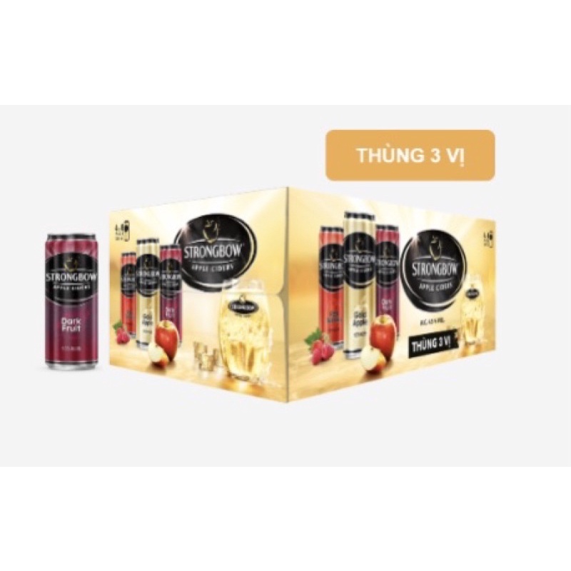 Nước trái cây lên men STRONGBOW lon 330ml