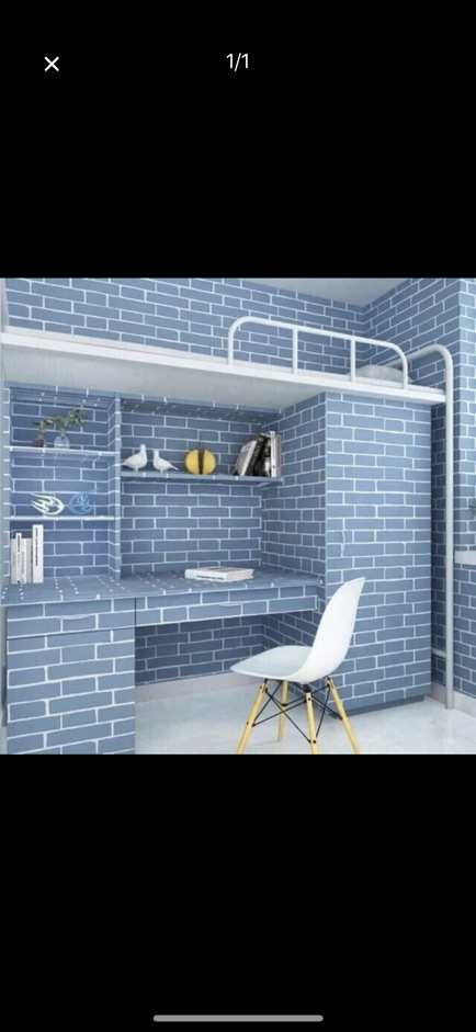 GIẤY DÁN TƯỜNG GẠCH 3D  khổ 45cm đủ màu