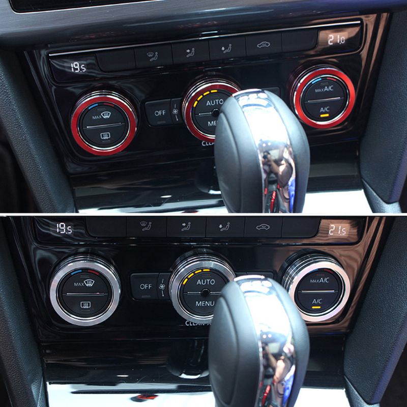 Set 3 Vòng Bảo Vệ Nút Điều Hòa Không Khí Dành Cho New Magotan B8 Tiguan L for Lamando