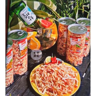 Mực xé sợi hấp nước dừa 250gr