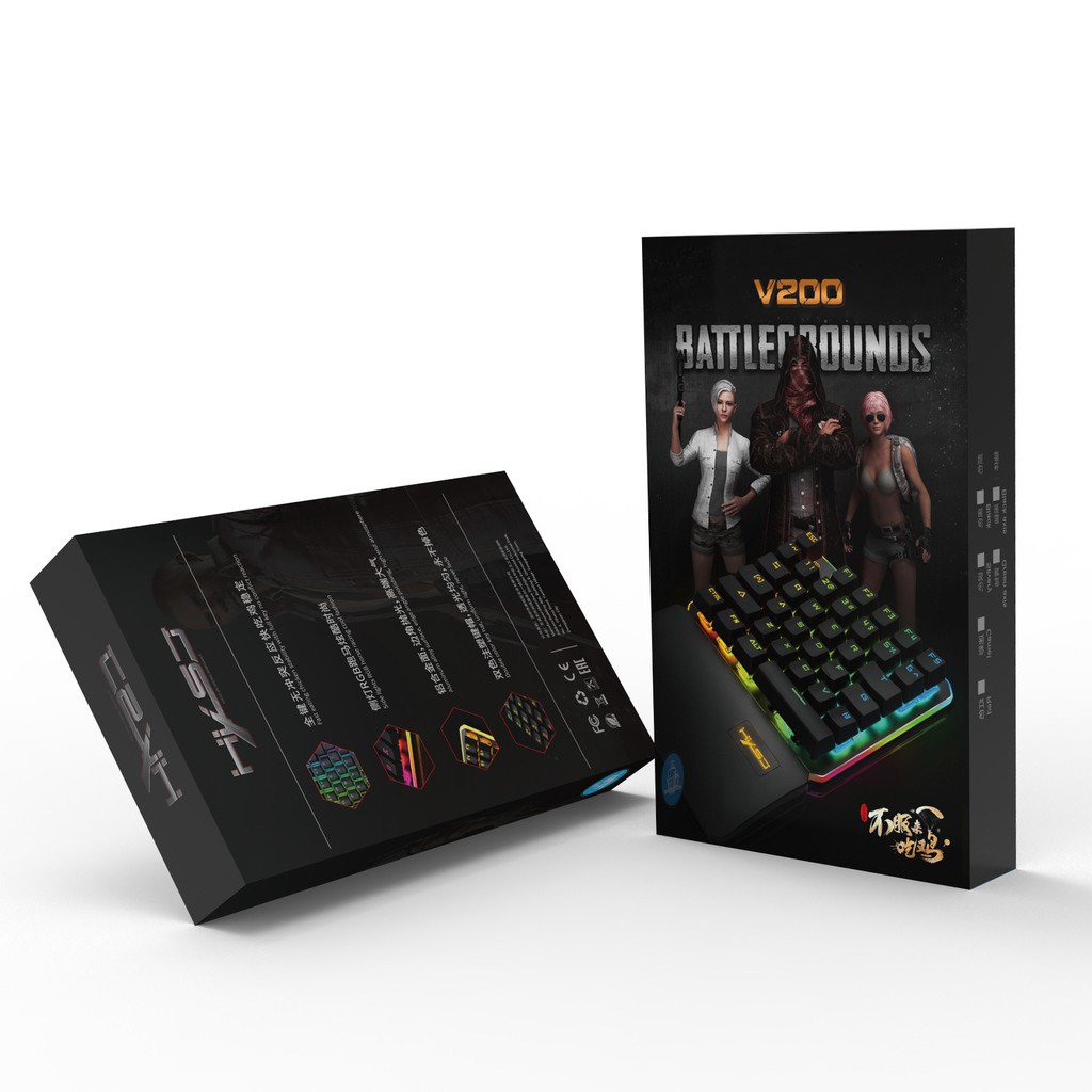 HXSJ V200 | Bàn phím cơ gaming một tay