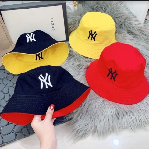 [XẢ KHO] - Nón bucket chữ NY tròn vành 2 Mặt nhiều màu phong cách Ulzzang Unisex Cả Nam Và Nữ 🈴 siêu HOT, hợp thời trang