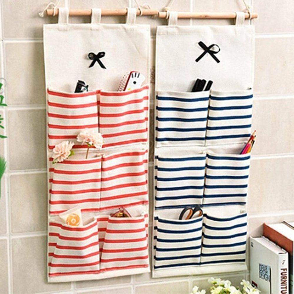 Túi Treo Tường Đựng Đồ Lót 6 / 8 Ngăn Tiện Dụng