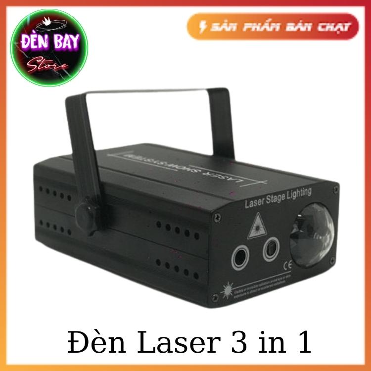 Đèn Laser 3 in 1 Cảm Biến Âm Thanh Hiệu Ứng Sóng Nước 3D Phù Hợp Dùng Cho Phòng Bay, Phòng Karaoke, Bar