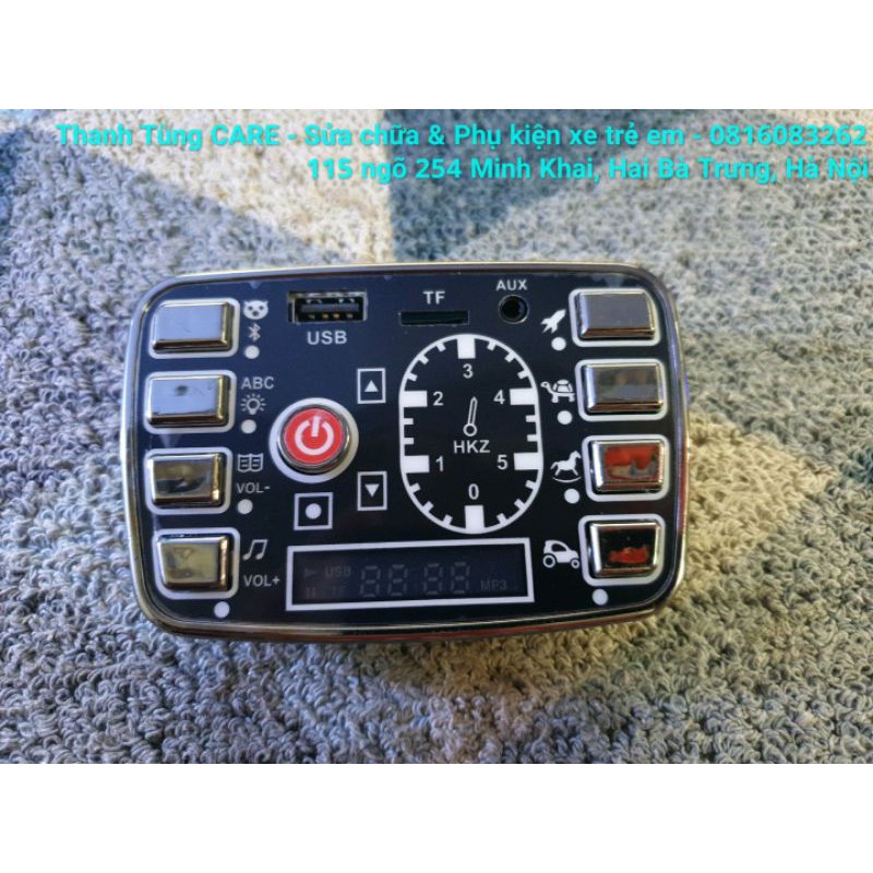 [Bo Mạch] Bo mạch nhạc cho xe điện trẻ em 12V - Bo mạch mở nguồn và âm thanh Ô tô, Xe máy điện trẻ em TH1 12V