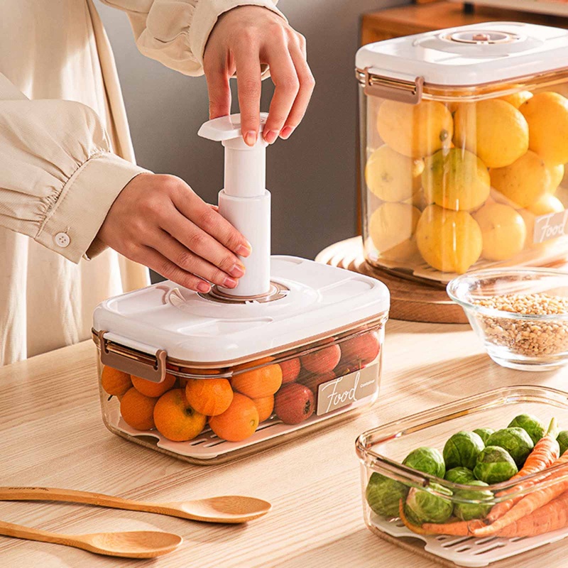 ✿ Hộp Đựng Thực Phẩm Hút Chân Không Chống Rò Rỉ Chịu Nhiệt Kèm Nắp Đậy Có Thể Tháo Rời