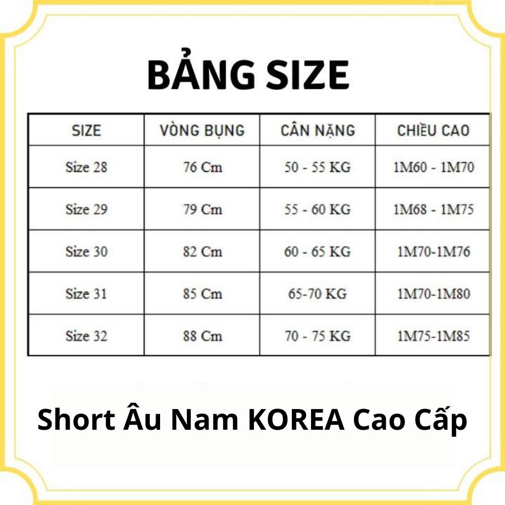 Quần short tây nam , quần nam ngắn tây âu kiểu dáng trẻ trung