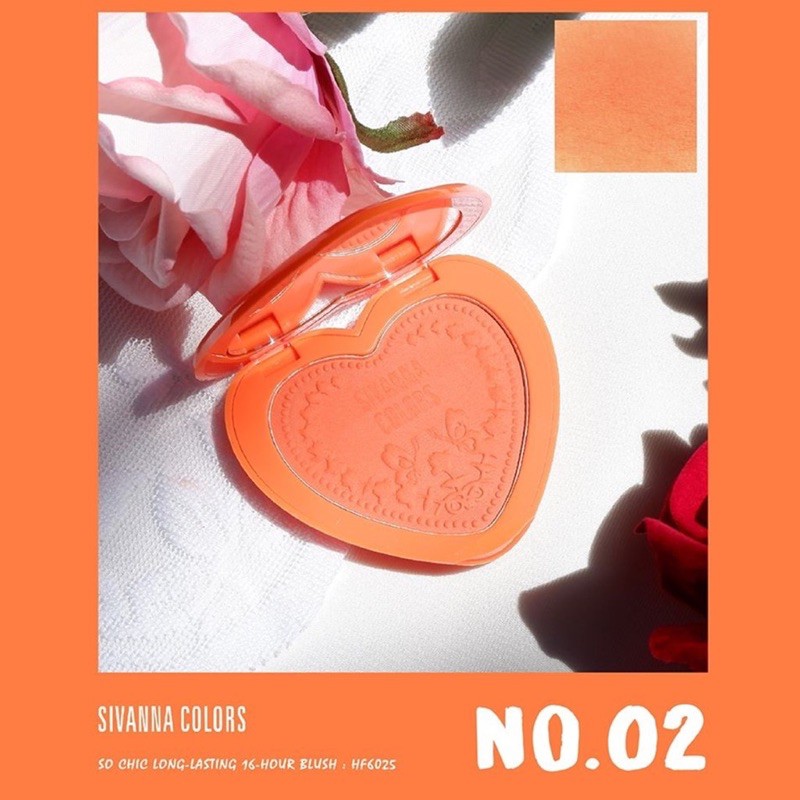 Phấn Má Sivanna Colors So Chic Long-Lasting 16 Hours Blush 6g | BigBuy360 - bigbuy360.vn