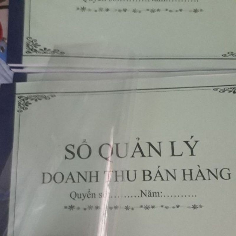 Sổ quản lý Doanh Thu bán hàng cho shop