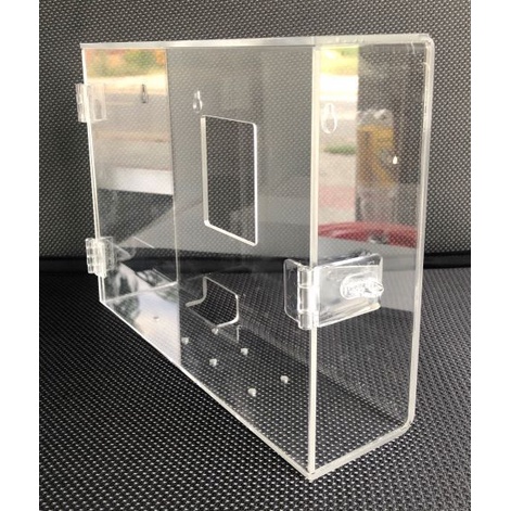 Hộp mica đựng máy chấm công mica trong suốt