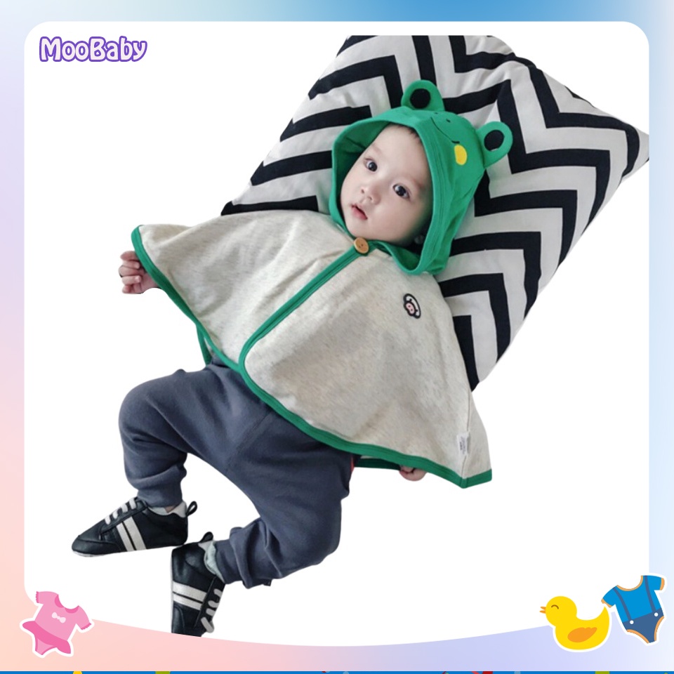 Áo Chống Nắng Cho Bé Trai, Gái Mặc Đều Xinh áo chống nắng con ếch Chất Cotton Da Cá Cao Cấp - MOOBABY SHOP