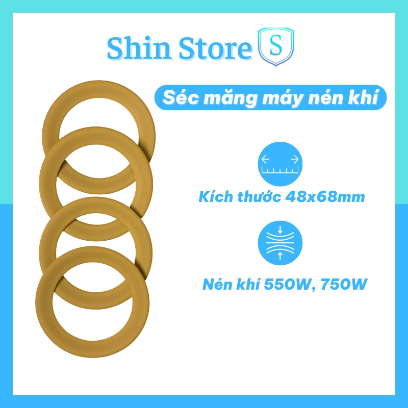Séc măng máy nén khí không dầu kích thước 48x68mm, Phớt máy nén khí 550W, 750W - SHIN STORE