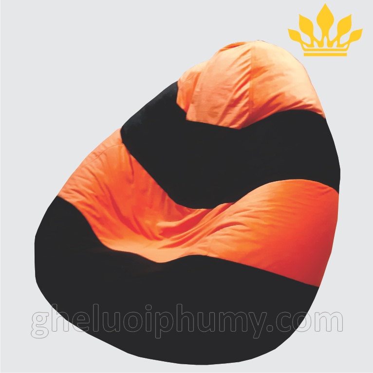 Ghế lười hạt xốp Phú Mỹ Giọt nước phối ngang GH-GINU-PHON-070 (S)