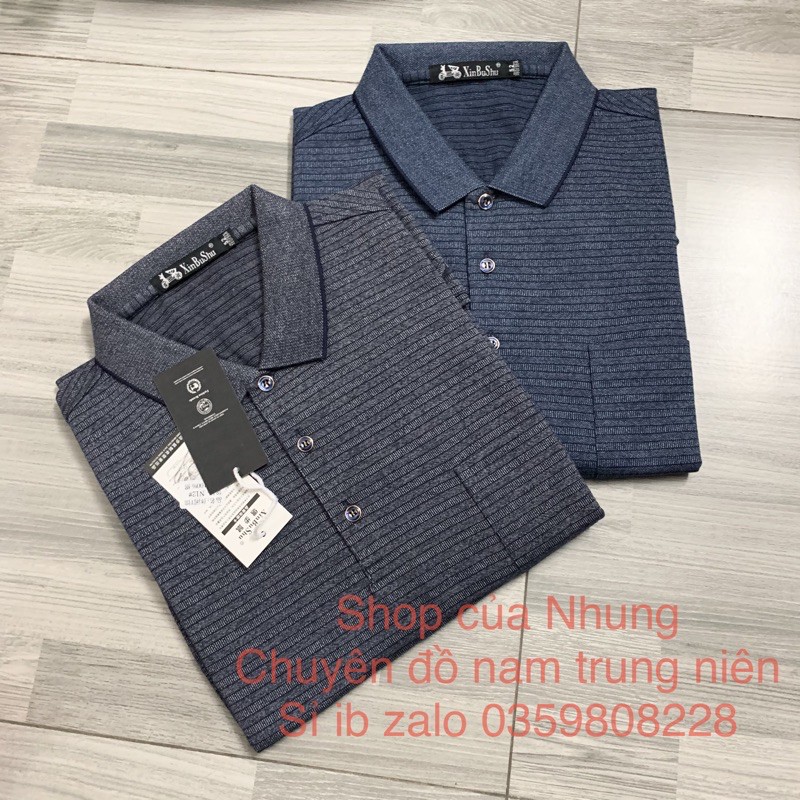 áo thun dài tay nam trung niên áo cho bố nhiều mẫu