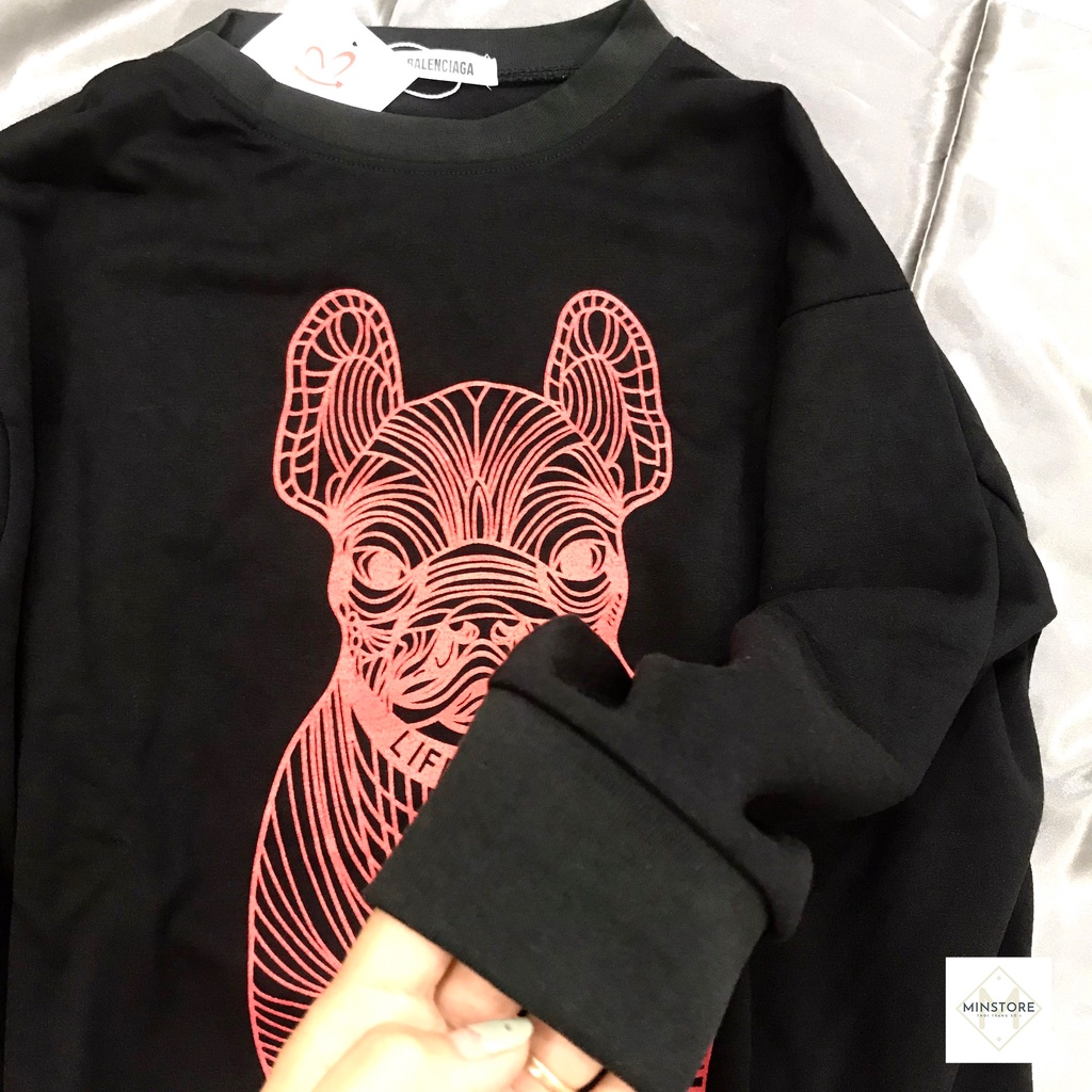 Áo Nỉ Sweater Nam Nữ Hình Chó Lưới 3D Unisex Form Rộng Dày Dặn  Giả Rẻ Tận Xưởng