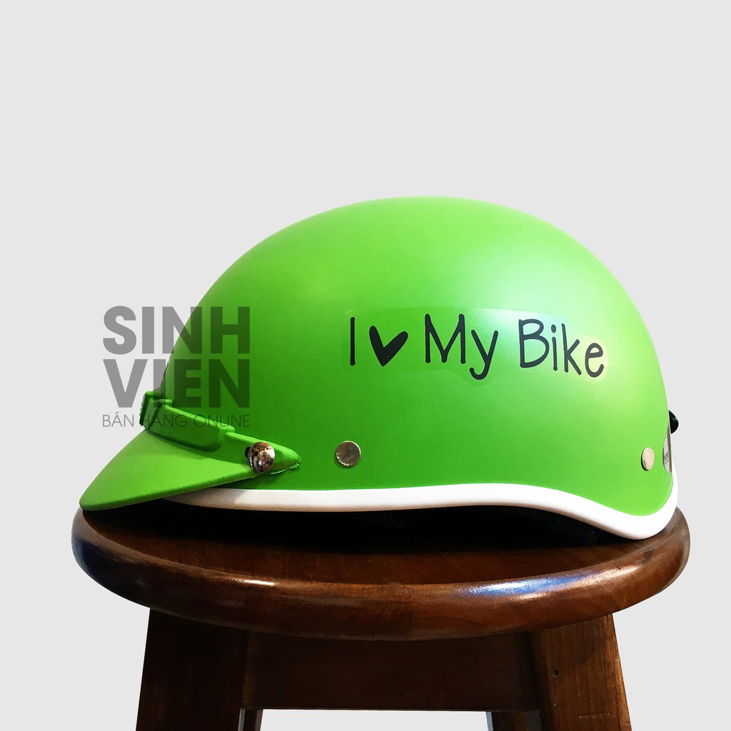 MŨ BẢO HIỂM NỬA ĐẦU I LOVE MY BIKE