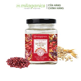 Bột Yến mạch Đậu đỏ MILAGANICS 100g