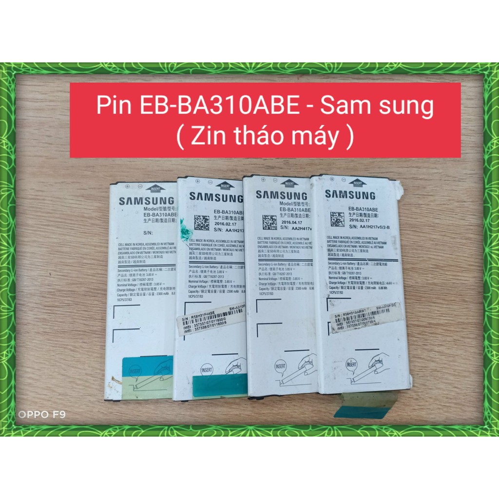 Pin A3 2016- A310 - EB-BA310ABE - Sam sung - (Zin tháo máy)