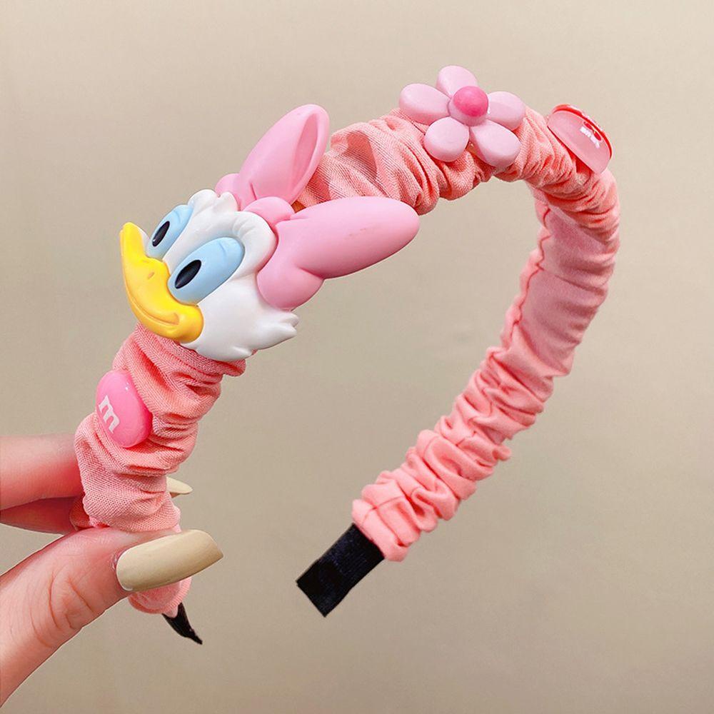 NICKOLAS Băng Đô Cài Tóc Hình Gấu Hoạt Hình Đáng Yêu Phong Cách Retro Cho Trẻ Em