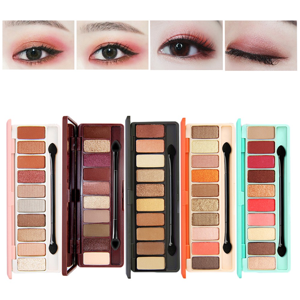 ☀☀☀ (Hàng Mới Về) Bảng Phấn Mắt 10 Màu Lì Và Ánh Ngọc Trai Tông Đất Lâu Trôi ☝☝☝ | BigBuy360 - bigbuy360.vn