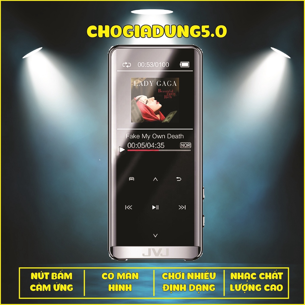 Máy Nghe Nhạc MP3 JVJ Cube 8G Cảm Ứng Bảo Hành 12 Tháng Chính Hãng .