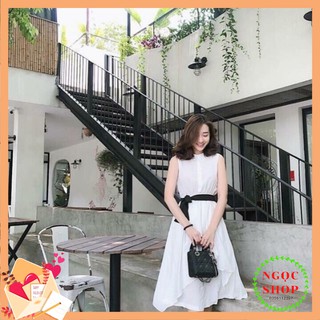 Váy liền chun eo vải dư cực đẹp