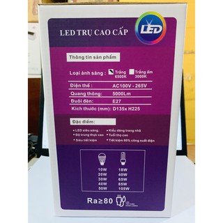 Bóng đèn LED BULB trụ 50W