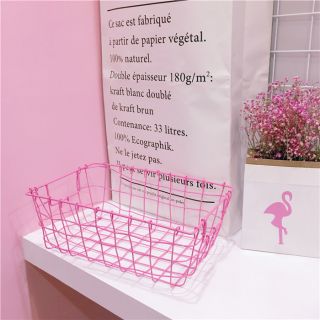 Phụ kiện chụp ảnh giỏ sắt hồng
