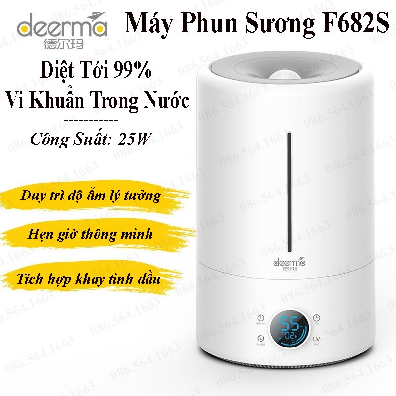 Máy Phun Sương Tạo Ẩm Không Khí Xiaomi Dreema Khuếch Tán Tinh Dầu Công Suất 25W Dung Tích 5 Lít LV182