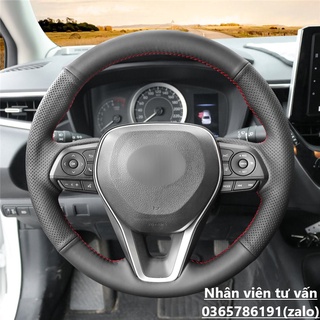 Bọc vô lăng xe Toyota Corolla Cross 2021 bằng da nappa cao cấp