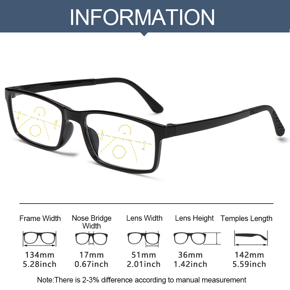 💜LAYOR💜 Anti-fatigue Anti Blue Light Reading Glasses Anti-UV Computer Goggles Progressive Presbyopic Eyewear Men Women Fashion Anti-blue Rays Radiation Protection...