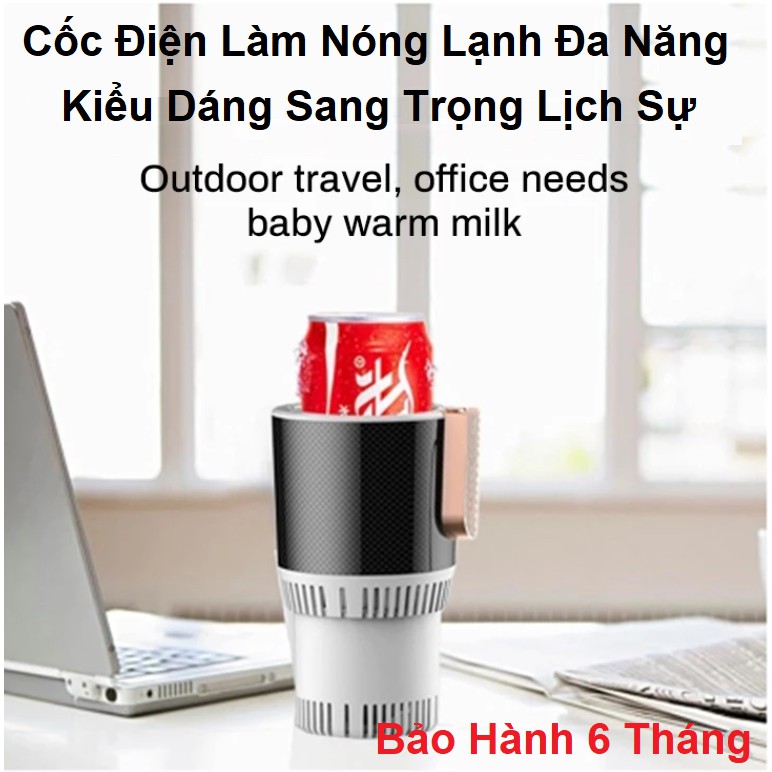 Cốc Điện Đa Năng Làm Nóng Lạnh Nhanh - Dùng Nguồn 12V - Cao Cấp - Dúng Trên Xe Hơi - Văn Phòng - Gia Đình - Nhỏ Gọn