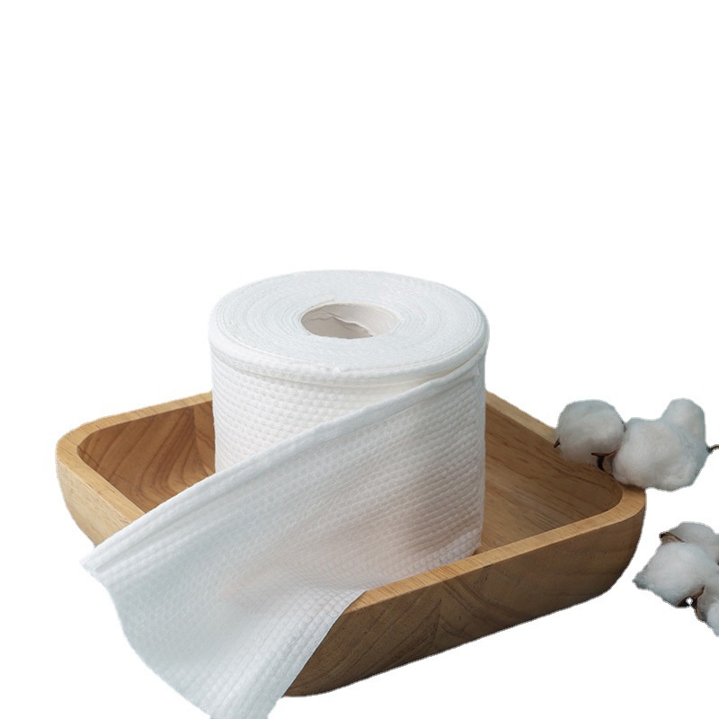 Cuộn khăn khô con gấu teddy dùng 1 lần bông cotton rửa mặt hoặc tẩy trang nhiều công dụng