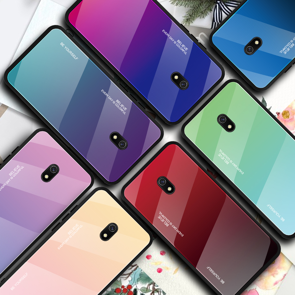 Xiaomi Redmi 10X Pro 5G 9A 9 8A 8 Hard Glass Case Tempered Gradient Color Casing Anti-Scratch Shockproof Phone Cover | BigBuy360 - bigbuy360.vn