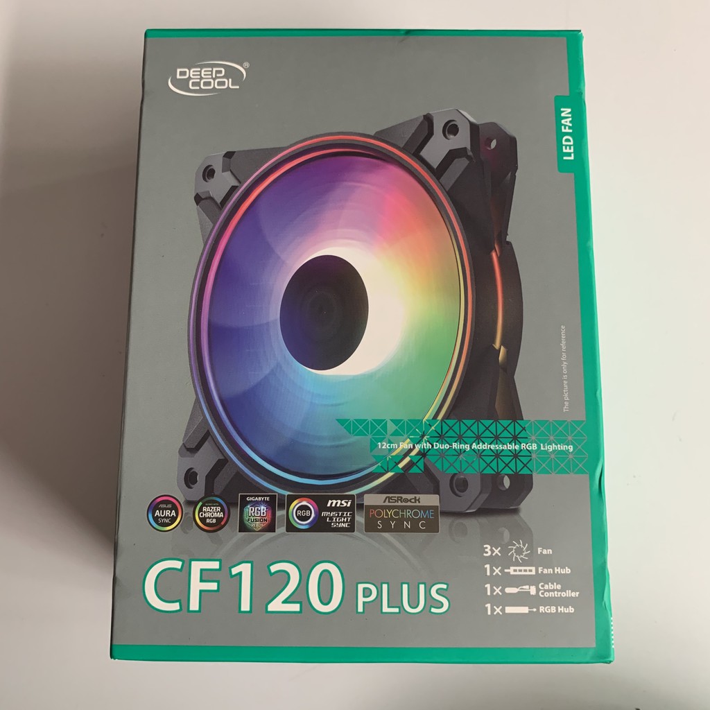 [Mã ELMALL7 giảm 7% đơn 499K] Quạt Case Deepcool CF-120Plus RGB 3 In 1 (3 cái)