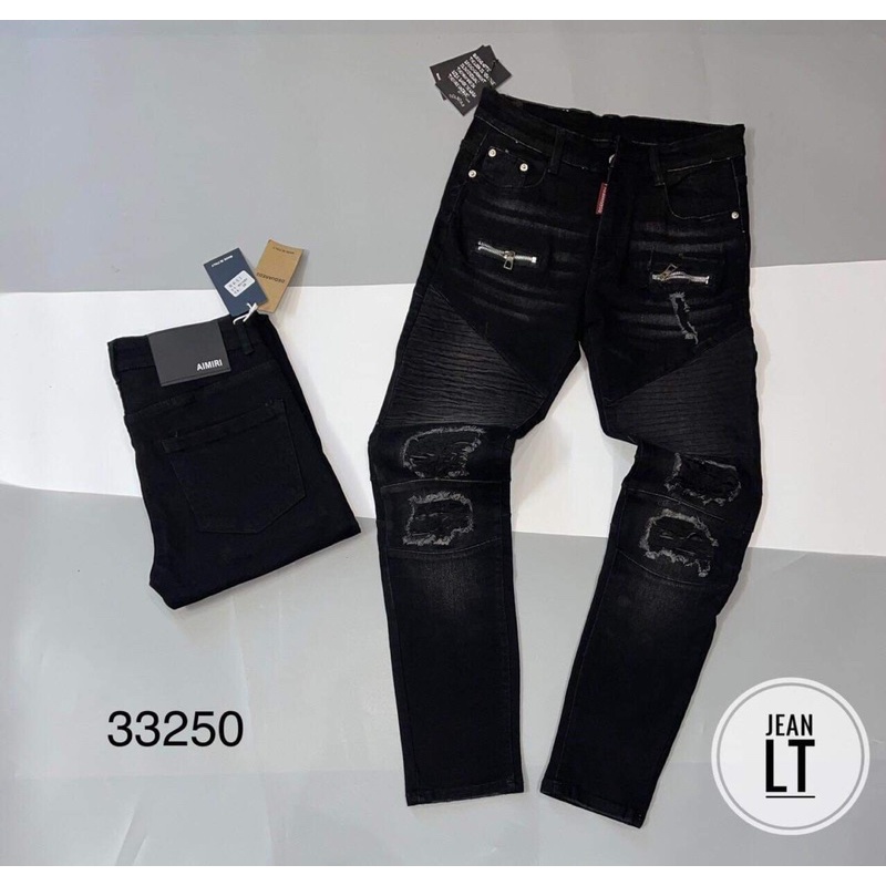 Quần bò rách Amiri nhiều mẫu - Quần jean nam rách vá da phù hợp đi chơi, dạo phố - Bee Shop | BigBuy360 - bigbuy360.vn