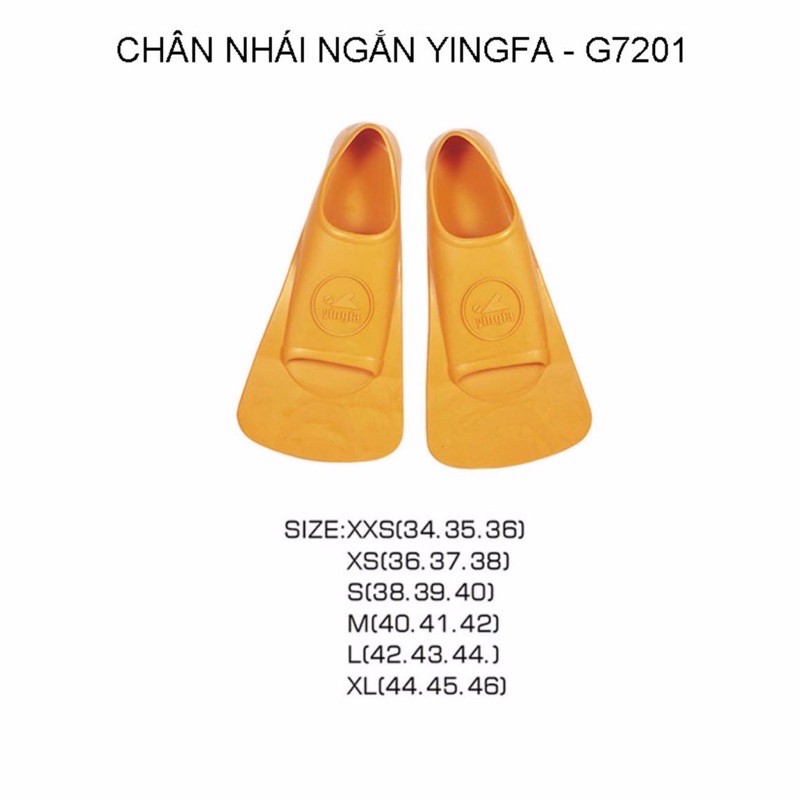 Chân vịt tập bơi Yingfa ngắn mã G7201